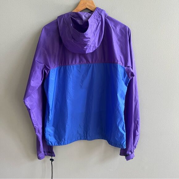 Patagonia Vintage 80s Two Tone Windbreaker Jacket Blue Purple 1/4 Zip Size Small - Picture 6 of 13